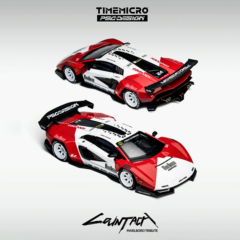 

TM In Stock 1:64 PSC Cyberpunk Countach LPI800-4 Diecast Diorama Car Model Collection Toy Time Micro
