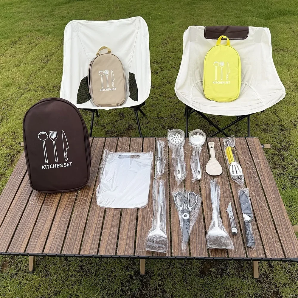 Camping Cookware Storage Bag-Camping Cooking Utensils Set Bag Camping Tool Portable Storage Bag Suitable for Kitchenware Storage
