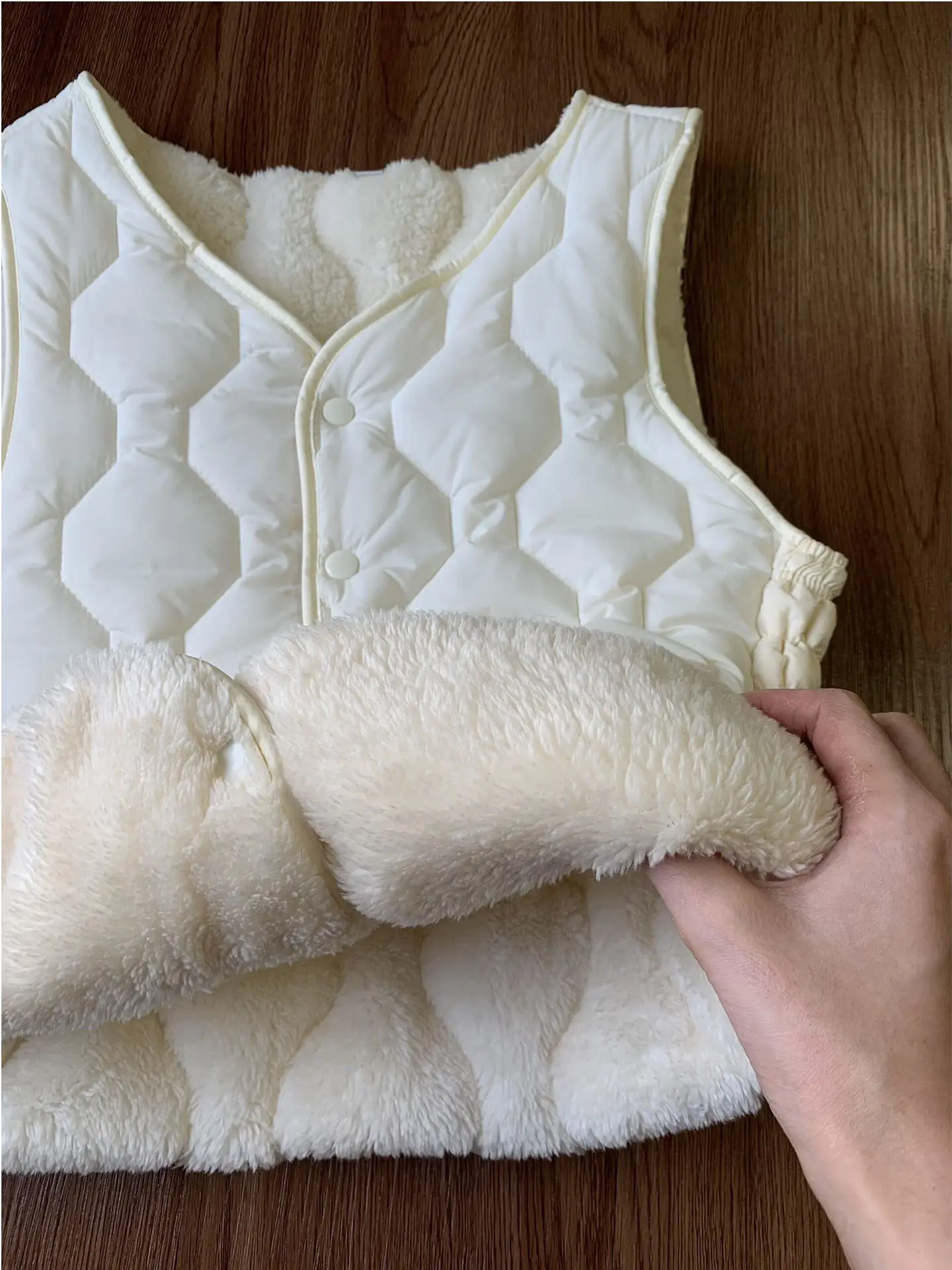 

Unique V-Ne Fce Lined Leather And Fur Inteated Warmth Women's Slim Fit Cardigan ort Top Thiened Cotton Inner Sv...