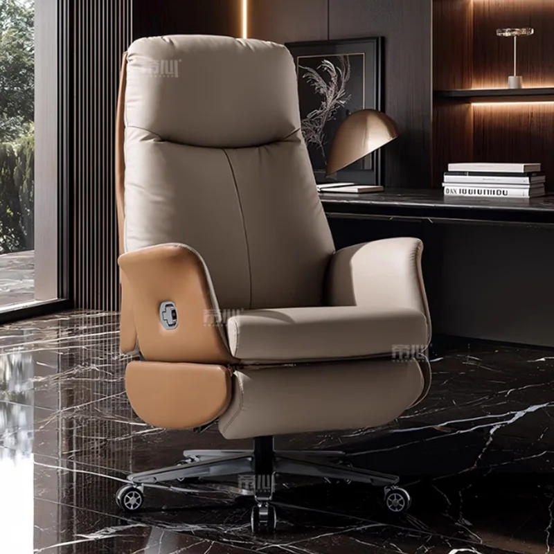 Kursi Kantor Nyaman Komputer Sandaran Kaki Ergonomis Kursi Kantor Santai Belajar Tahta Furnitur Trendi Silla Oficina