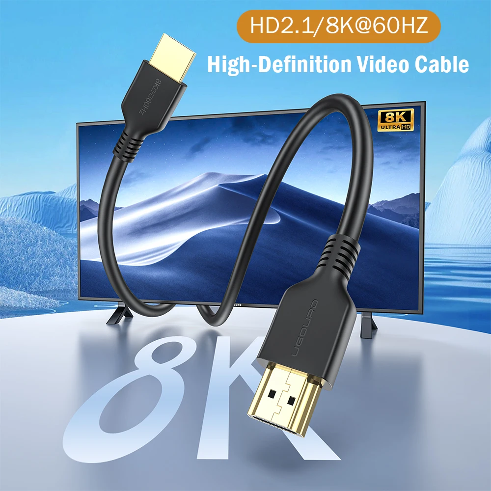 8K HDMI-Compatible 2.1 Cable 4K 165HZ 144HZ 120HZ High Definition Video Cable 48Gbps HDTV 2.0 eARC HDR for TV Box PS5/4 1m-5m