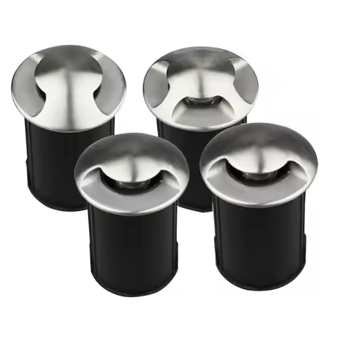 4PCS 3W5W LED buried IP67 DC12V Outdoor Recessed Deck Light 1/2/4 side view Underground Lamp Sidewalk Lighting AC110V 220V