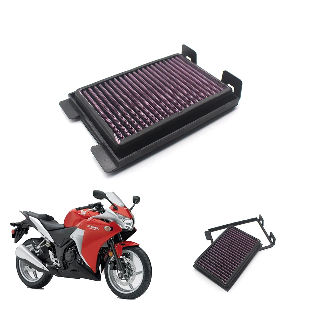 

Pokhaomin Motorcycle Replacement Air Intake Filter Cleaner Racing Air Filter For Honda CBR250R 11-13 CBR300R CBR300F 15-16