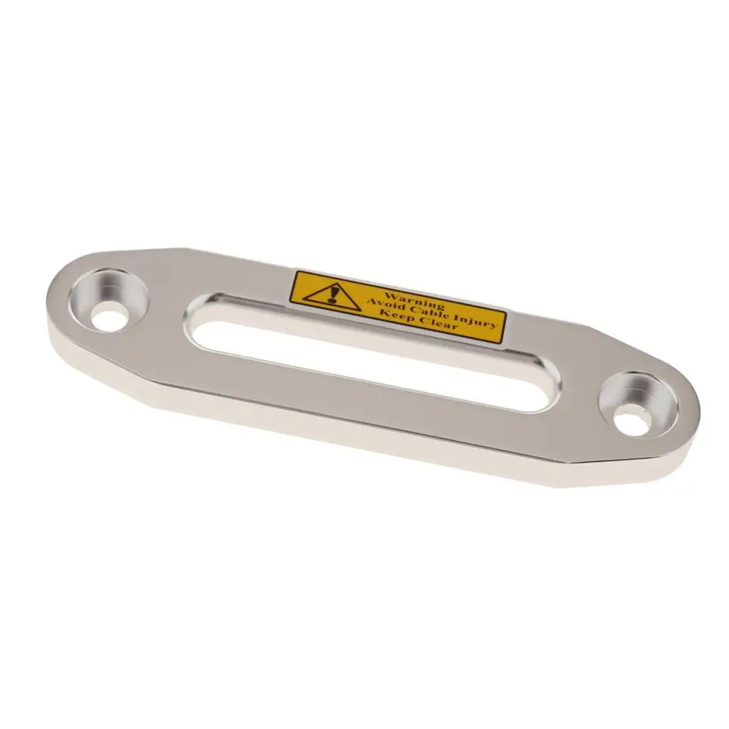 Winch Rope Guide Synthetic Rope Safe Roller Fairlead Silver Aluminum for Boat Yacht UTV and SUV