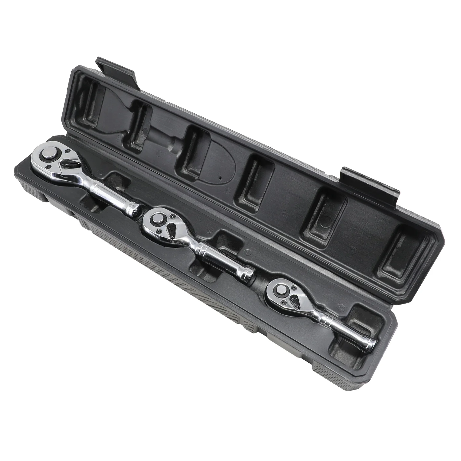 Drive Chrome Vanadium Steel 72 Tooth Short Socket Wrench Quick Ratchet Spanner With Dual-Directional