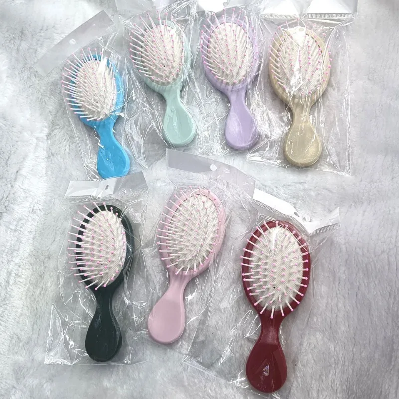 1 Piece Cure Kids Girl Hairbrush Simplicity Candy Color Toddler Hair Comb for Girl Small Portable Massage Comb Child Hairbrush