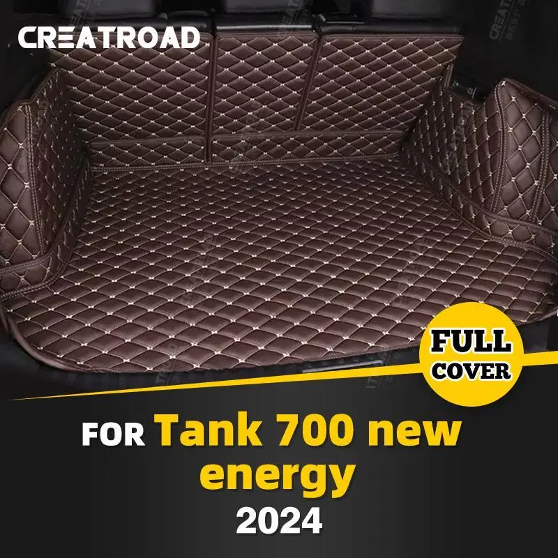 

Для Tank 700 new energy 2024, автоматический коврик для багажника с полным покрытием, автомобильный антигрязный коврик, защитный коврик, грузовой вкладыш, аксессуары для интерьера