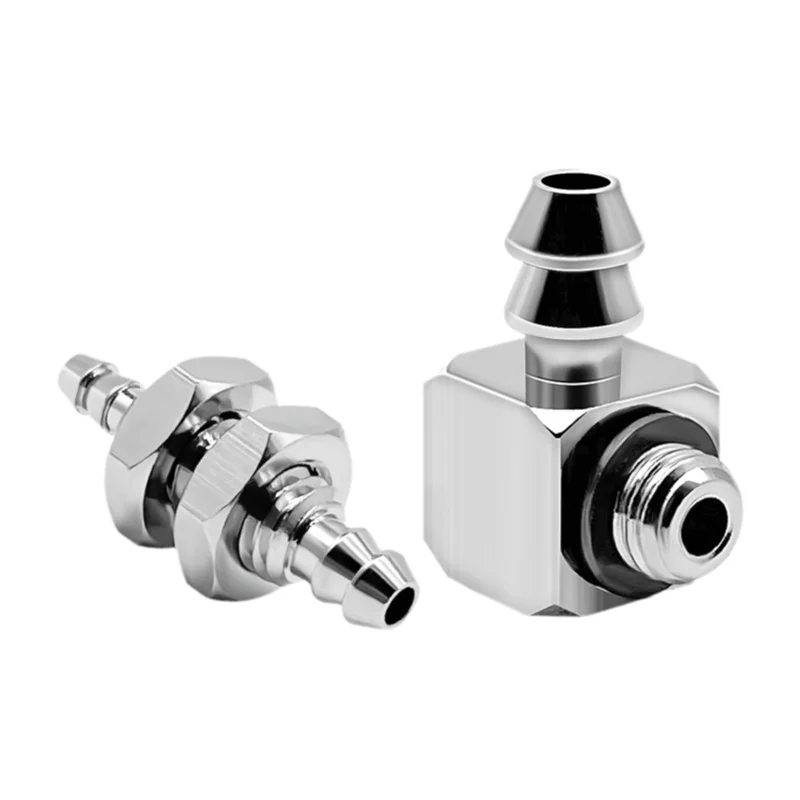 10pcs/pack M Series Miniature Fittings M-5AU-4 M-5ALU-4 Male Barb Pneumatic Pipe Air Hose Quick Fitting Mini Connector