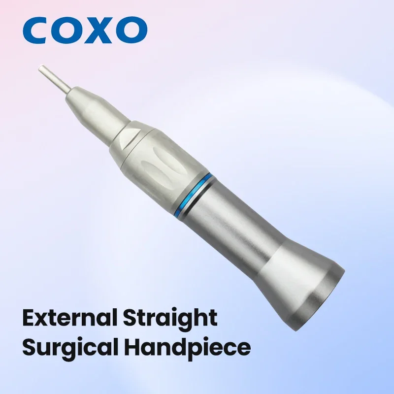 

COXO CX235-2F Autoclavable High-Speed External Air Turbine Dental Handpiece Straight Nozzle for 1:1 Direct Drive Tooth Cleaning