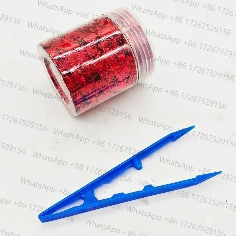 Apply To 4g Chopped Short Cut Forging Color Plastic Pieces for Carbon Fiber DIY（Red）