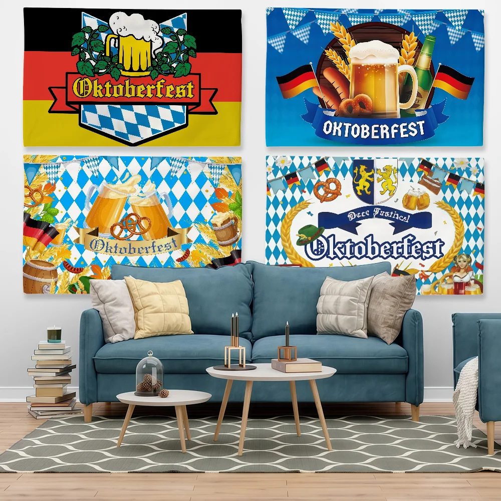 The German Oktoberfest Flag For Sports Matches  Games Parade Rally Holiday Festival Backyard Balcony Club Bar Decor