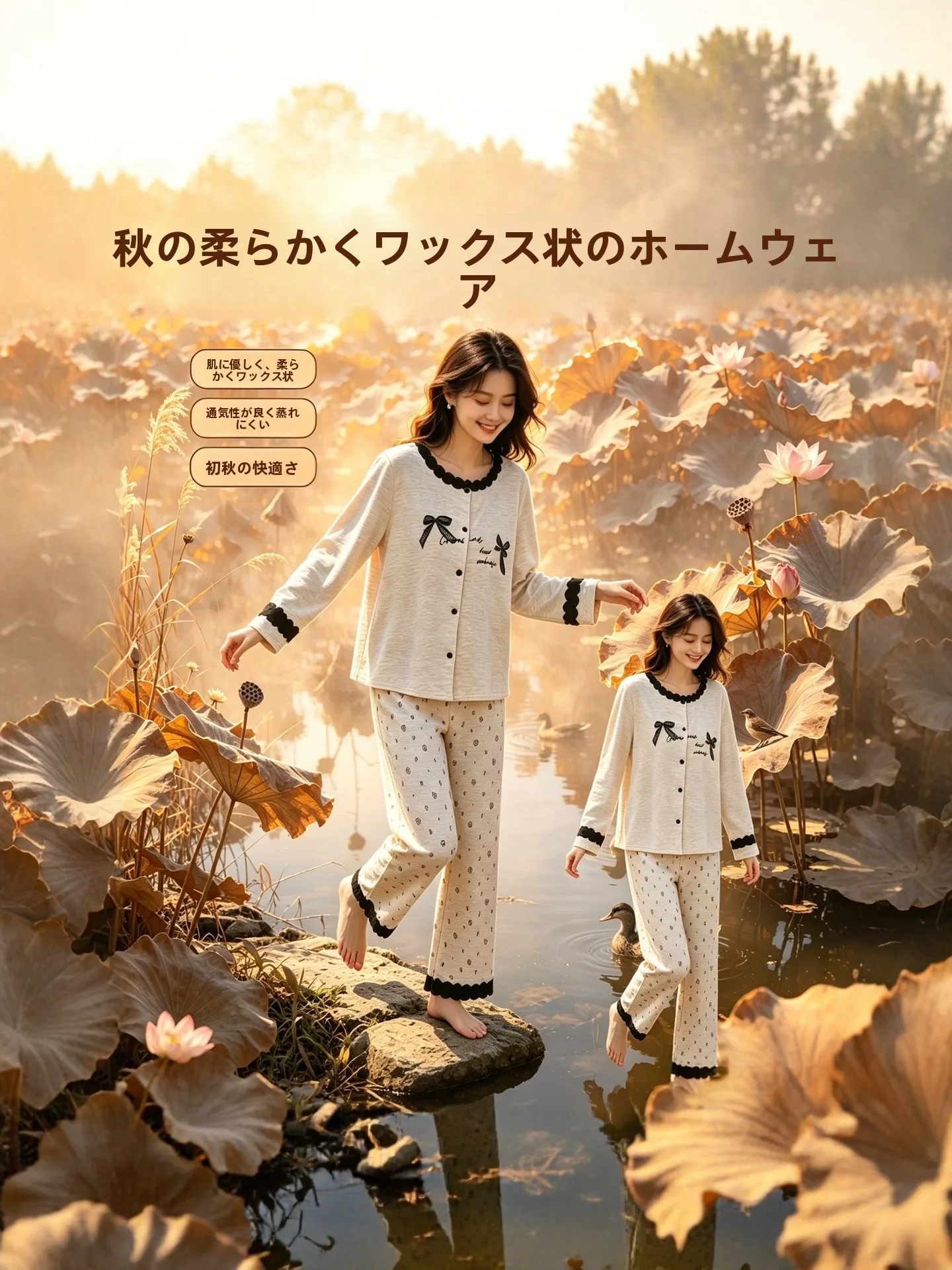 lhc1t2-set-camicia-da-notte-stile-principessa-con-stampa-rose-morbido-cotone-antipolvere-maniche-lunghe-abbigliamento-da-casa-per-donne