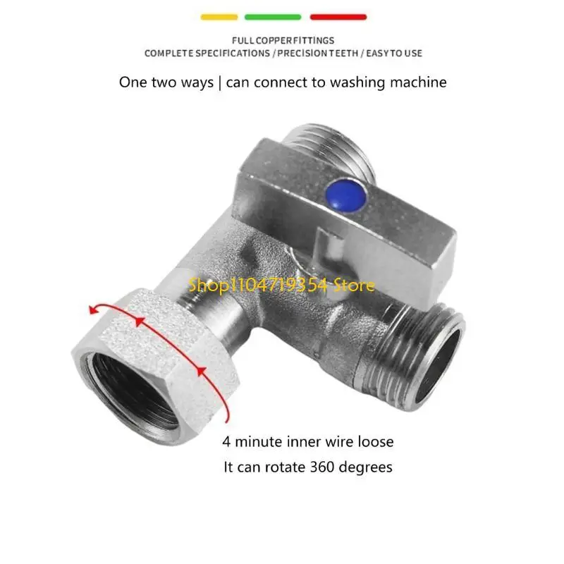 صمامات موصل T متعددة الأغراض 1/2inch ص صمامات الصلب #5