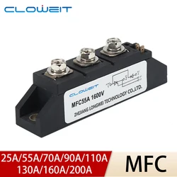 Rectifier MFC 25A 55A 70A 90A 110A 200A Diode Rectifier Tube Hybrid Semi-Controlled Thyristor Rectifier Bridge Thyristor Module