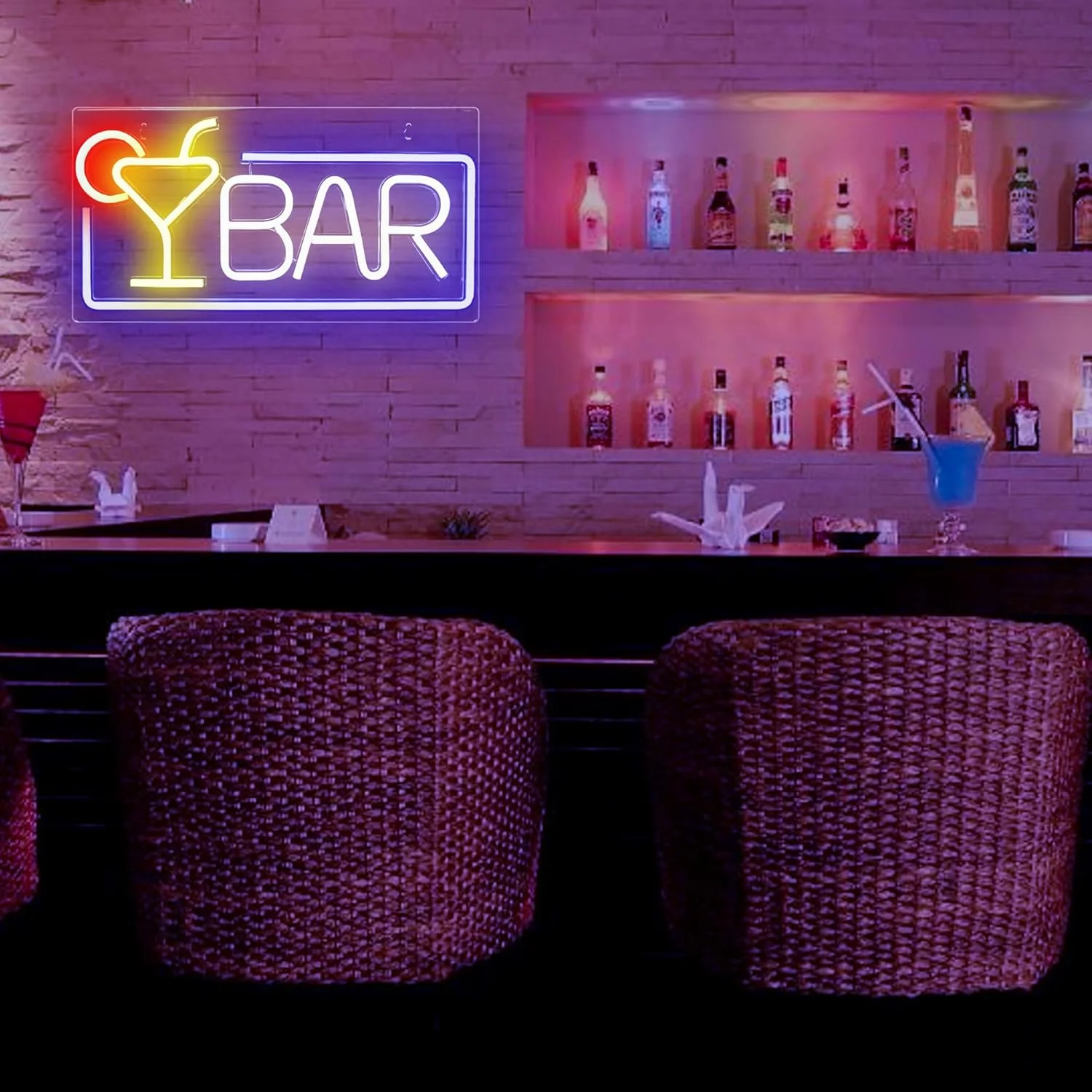 النيون Led تسجيل البيرة الوقت متجر بار مطعم فندق KTV ديكور النيون بار تسجيل عمود إضاءة LED علامات للمنزل بار حانة نادي الحفلات جدار ديكور