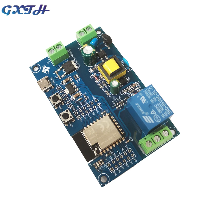 DC/AC ESP32 WIFI Bluetooth BLE Single Relay Module ESP-C3-12F Development Board I/O Port UART Program