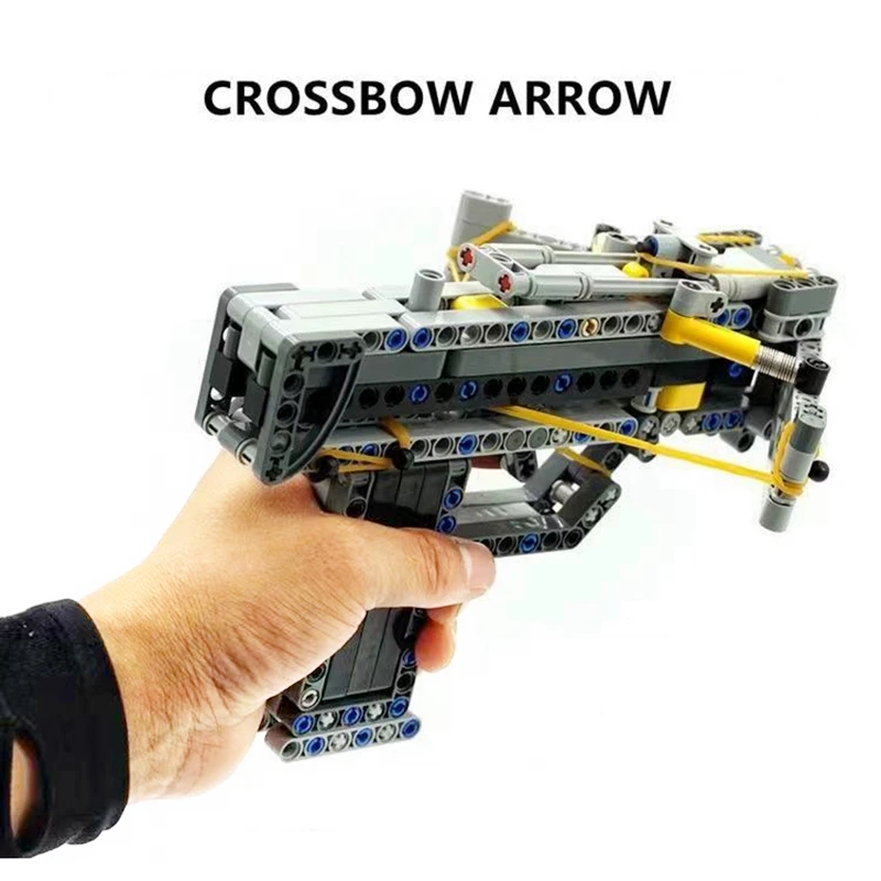 

IN STOCK MOC Arrow Mechanical Crossbow Arch Model Creative Idea Technology Gun Accessories Building Blocks Bricks Toys