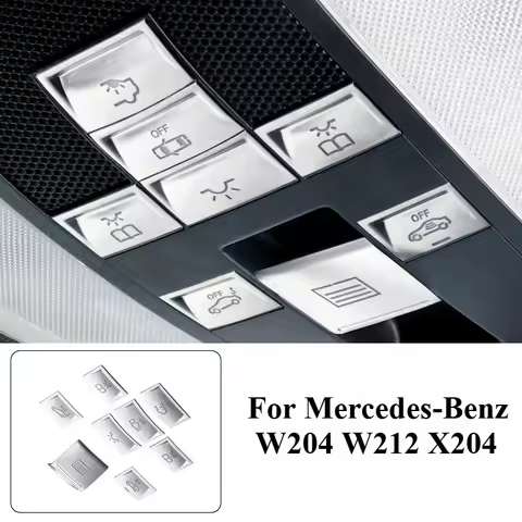 Light button for car solar roof, Mercedes decorative stickers benz gick c e x204 W204 W212, roof light deck duster