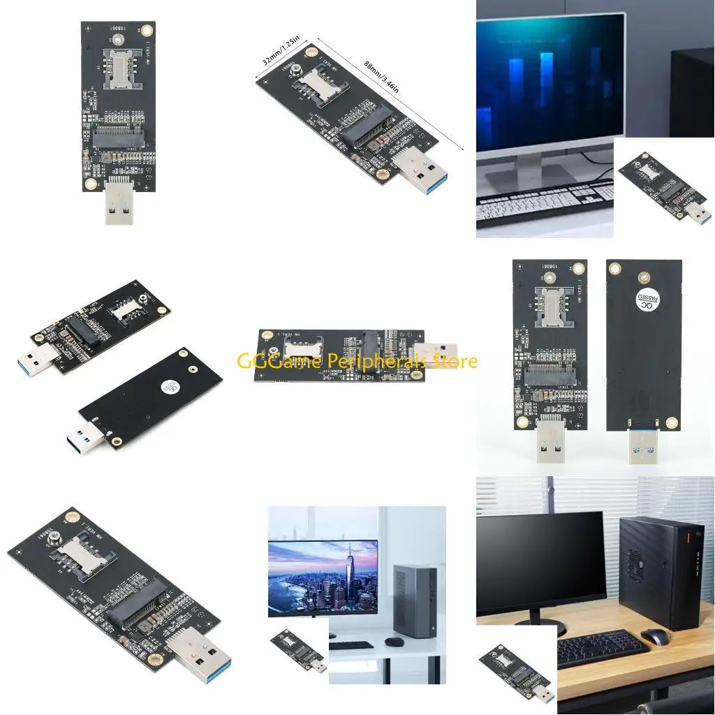 

U55B NGFF B to USB Adapters with Card Slot WWAN/LTE Module for 3G 4G Networking Card