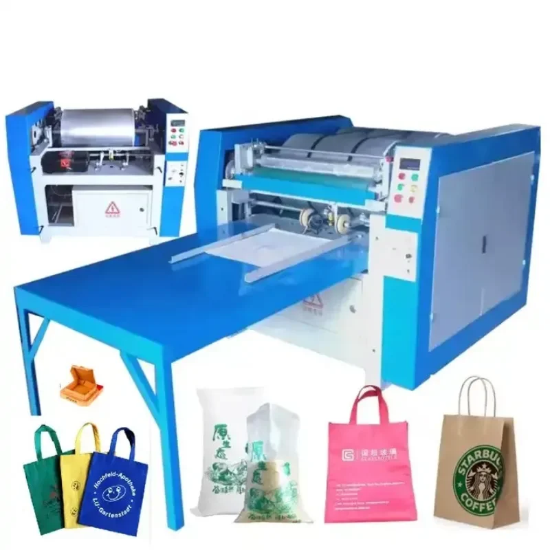 4-6 Color Flexo Printing Carton Box Machine Small Plastic Bag Printing Machine for Jute Mylar Rice Bag Printing All in One