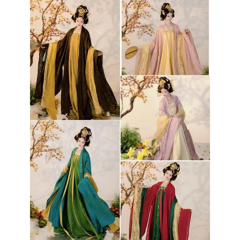 shirt, one-piece chest-length broken skirt, thin and multi-colored mountains and seas, daily spring and summer women