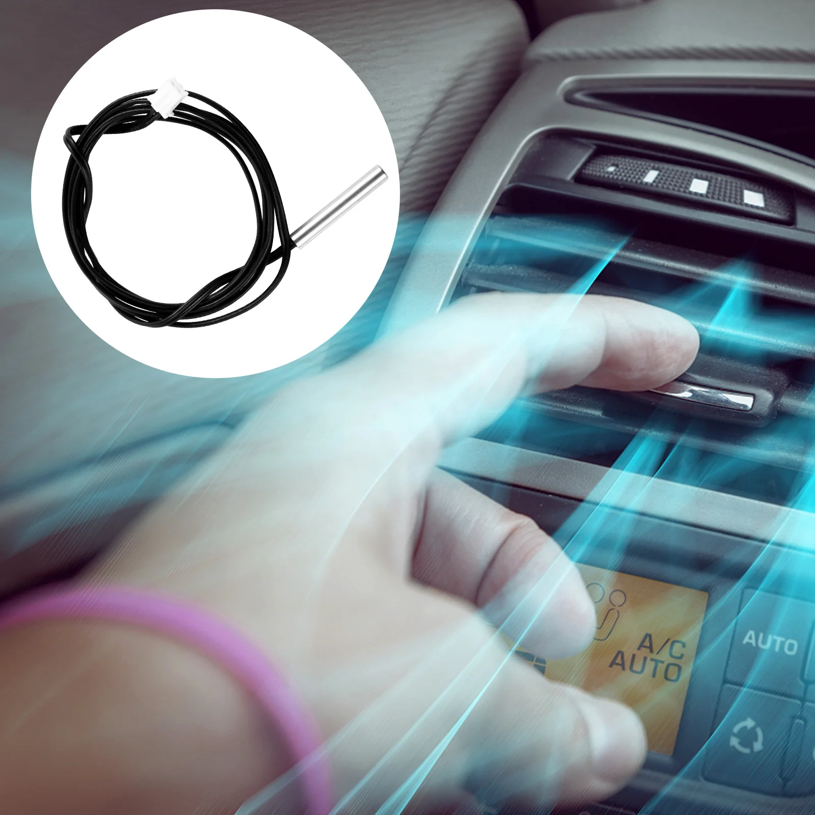 Sonda de cilindro con Sensor de temperatura Ntc, 2 uds., para almacenamiento en frío, sala de ordenador, almacén, monitoreo ambiental