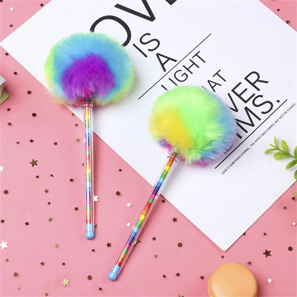 子供のための創造的な色の毛皮のペン,速乾性のジェルペン