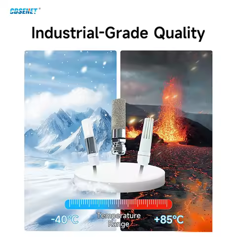 RS485 Temperature and Humidity Transmitter CDSENET Probe-type KTH2-R Series Modbus RTU DC8-28V Reverse Polarity Protection