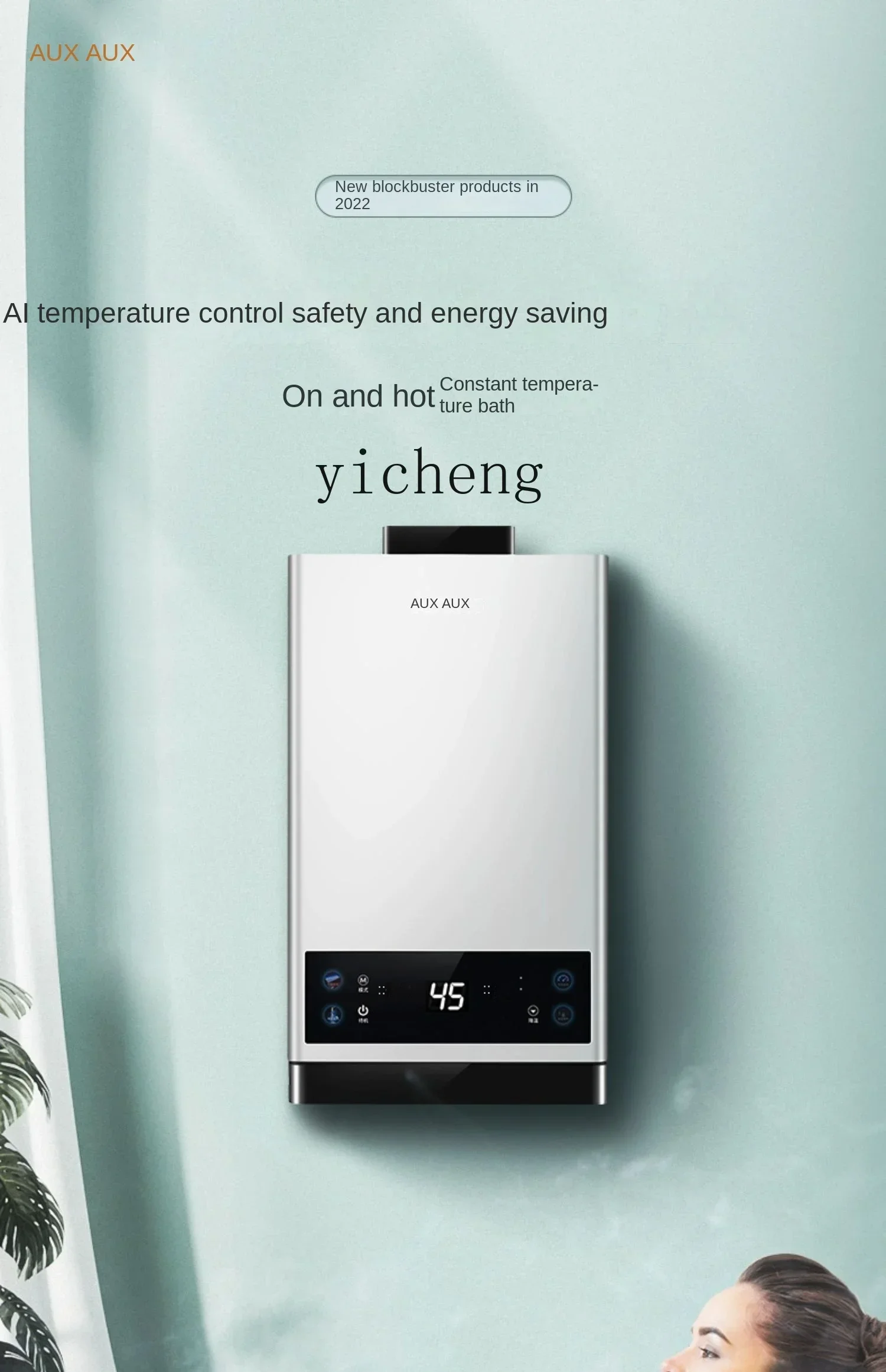 ZF ガス給湯器天然ガス電気家庭用瞬間熱強力な放電一定温度