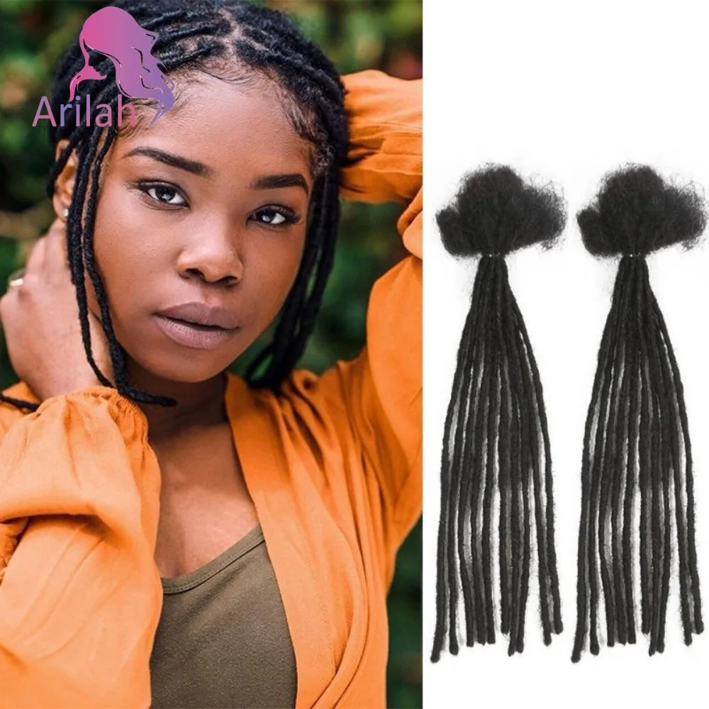 0.2cm 100% Human Hair Dreadlock Extensions T1B/27/30/99j Loc Extensions Human Hair Permanent Loc Extensions Human Hair