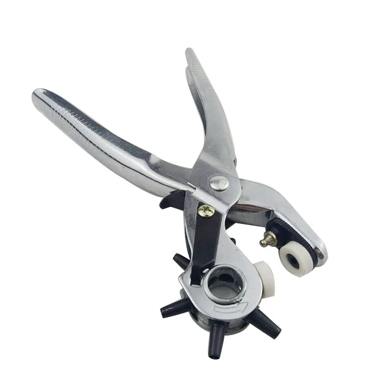 Set of 3pcs Punch Pliers Pore Opening Forceps Multi-function Stainless Steel Strong Crimping Drill Pinchers Puncher Eyelet Plier