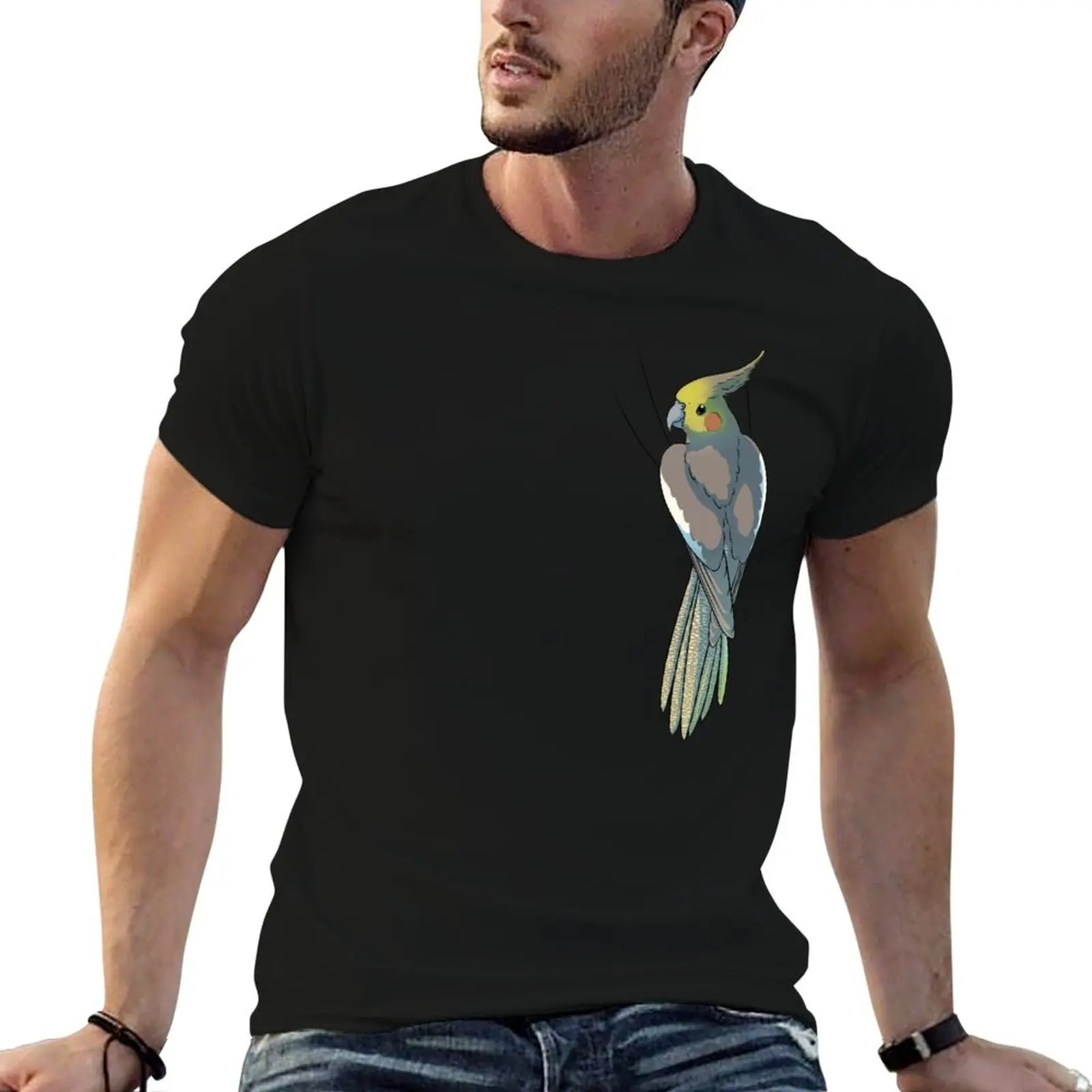 

Cinnamon Female Cockatiel T-Shirt t shirts for man slim fit t shirt custom print cotton t shirts high quality T-Shirt