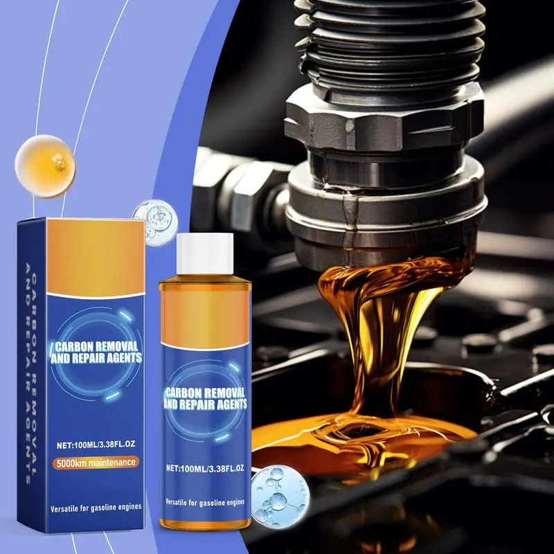 Engine Carbon Remover 100ml Engine Anti-Wear Agent Protector Anti-Wear Protection Engine Cleaner Noise Reduction Protector Agent