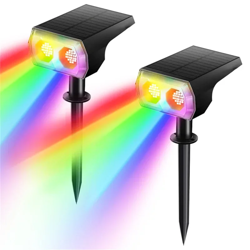 

48 LED Solar Powered Lawn Light Waterproof Landscape Lights Adjustable Wall Lamp for Garden Countyard Decoration Spotlights