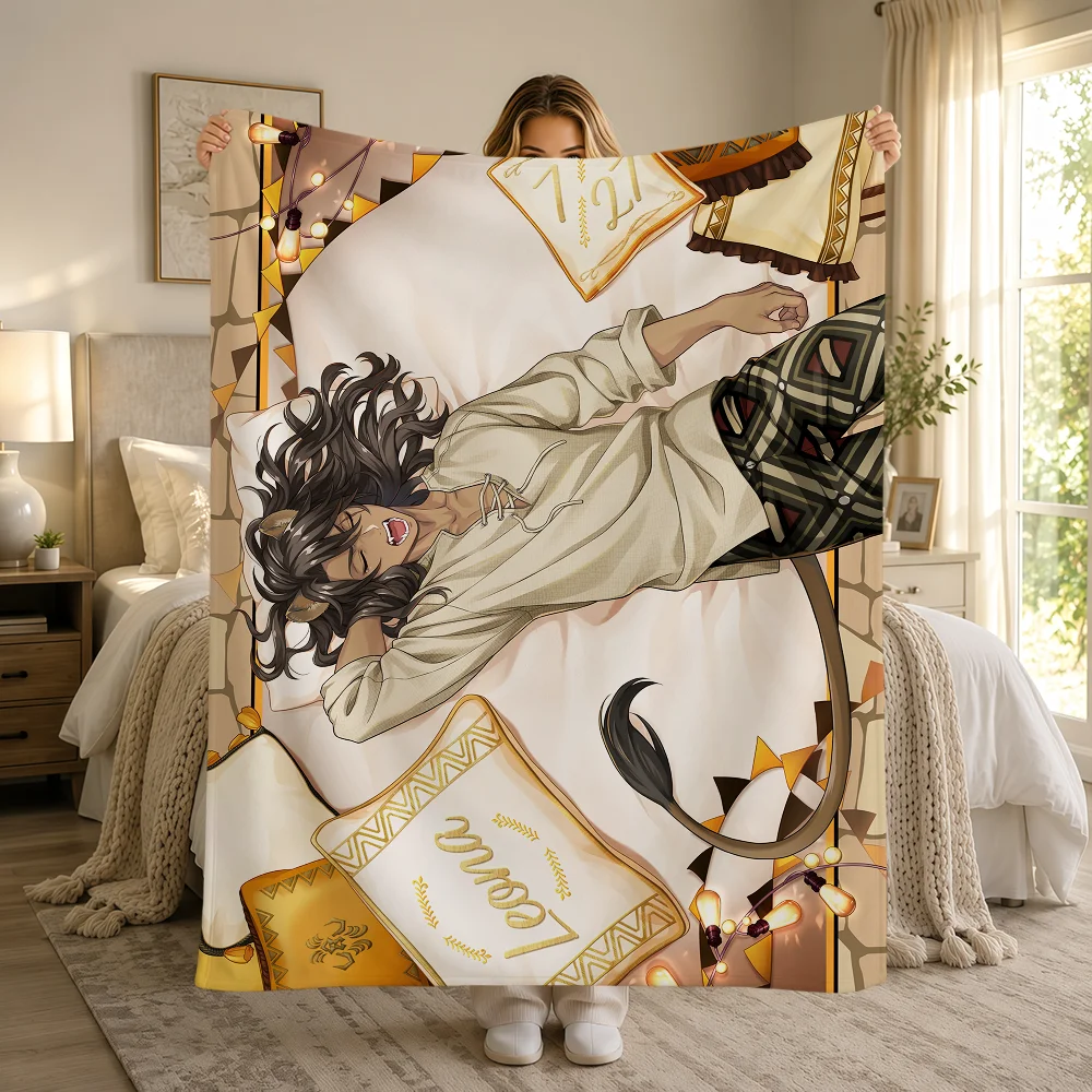 Card SSR T-Twisted Wonderland Ace Azul Cater Idia Warme Weiche Plüschdecke Sofa Wohnzimmer Nickerchen Zuhause Schlafzimmer Geschenk Flanell Hogar – Detail 20
