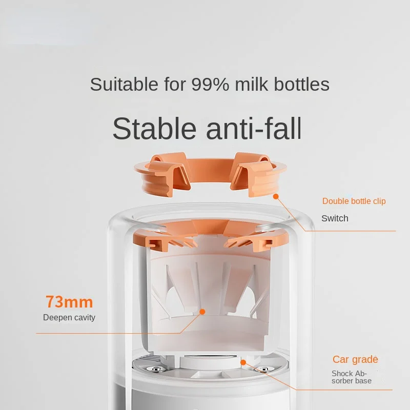 Thermal Night Light Anhydrous Milk Shaker High Speed Whirlpool Shake Warm Milk 2 In 1 Baby Automatic Electric Milk Powder Mixer