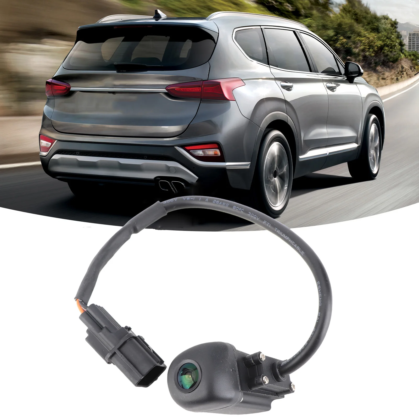 

Rearview Reverse Camera Backup Assist Parking Camera Replacement For Santa Fe XL 2017 To 2019 95760 B8641