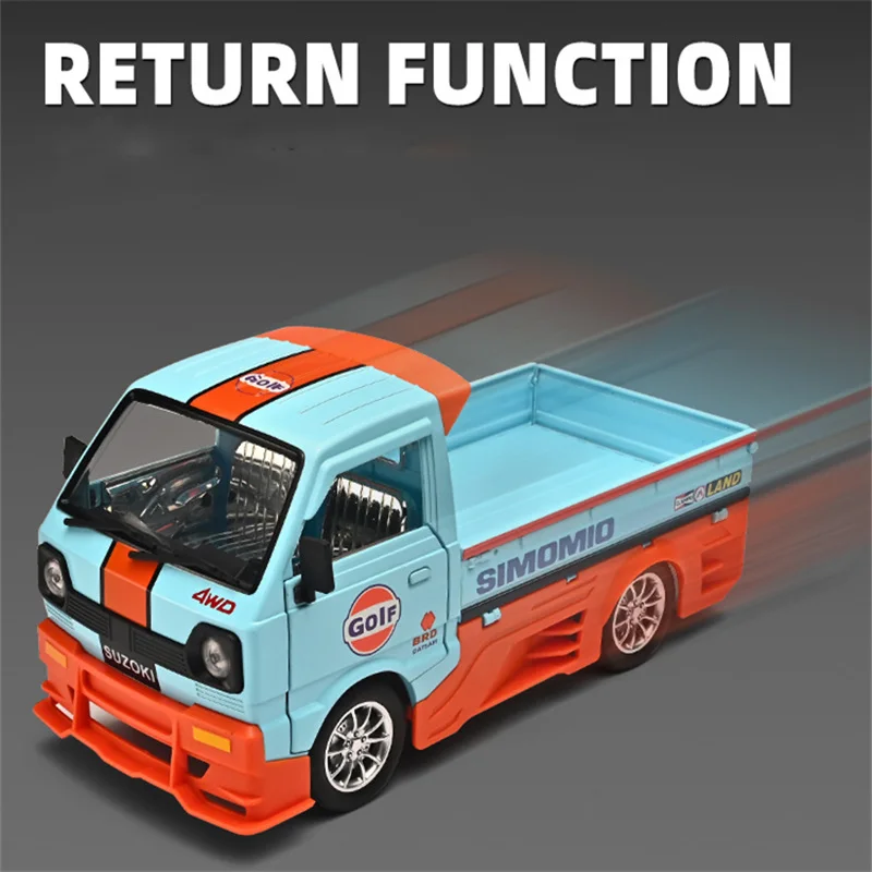 الخليج 1:24 سوزوكي ولينغ شاحنة نقل سبيكة معدنية دييكاست نموذج سيارة الكمبيوتر المضيف الديكور الداخلي الحلي هدايا العيد #3