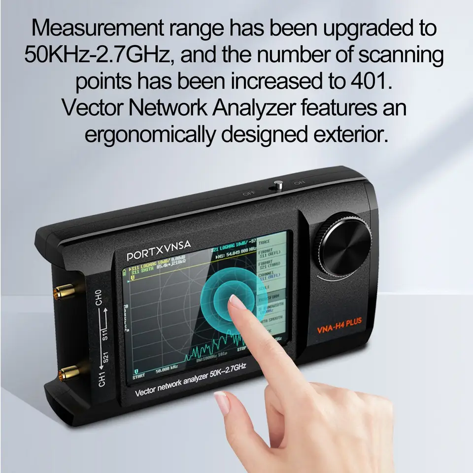 NanoVNA-H4 Plus 50kHz-2.7GHz ベクトルネットワークアナライザ