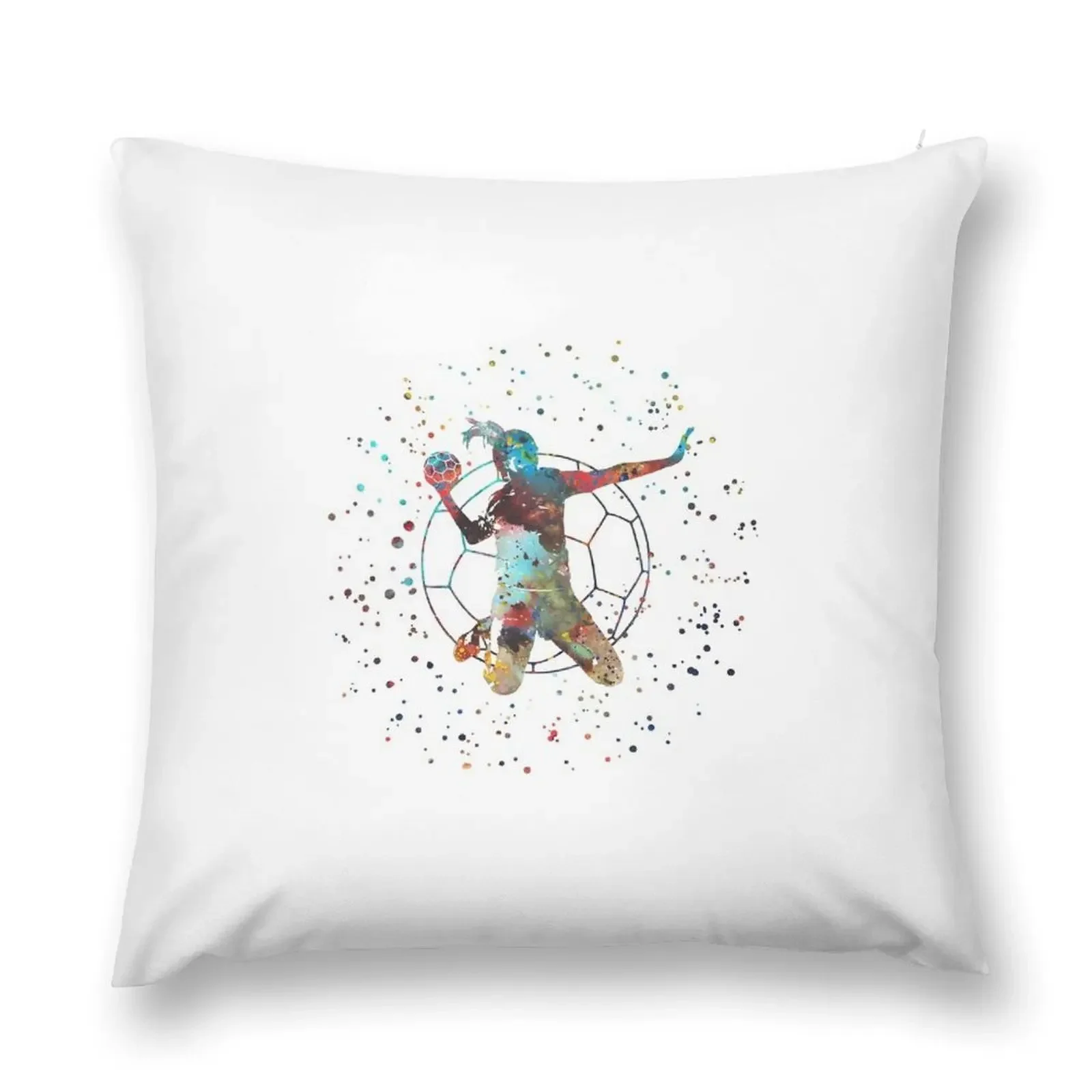 

Girl handball Throw Pillow Pillowcases christmas decorations 2025 pillow