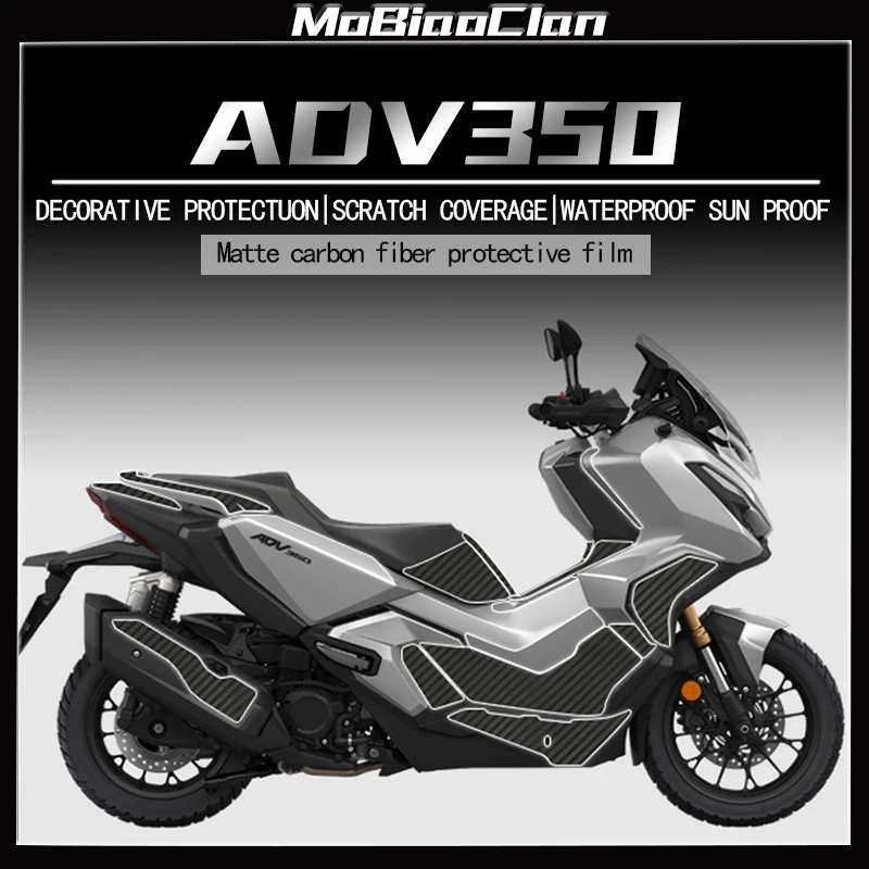 

For HONDA ADV350 ADV 350 Of Motorcycle Accessories Plastic Decoratin And Protection 3D Carbon Fiber Fairing Stickers Kits