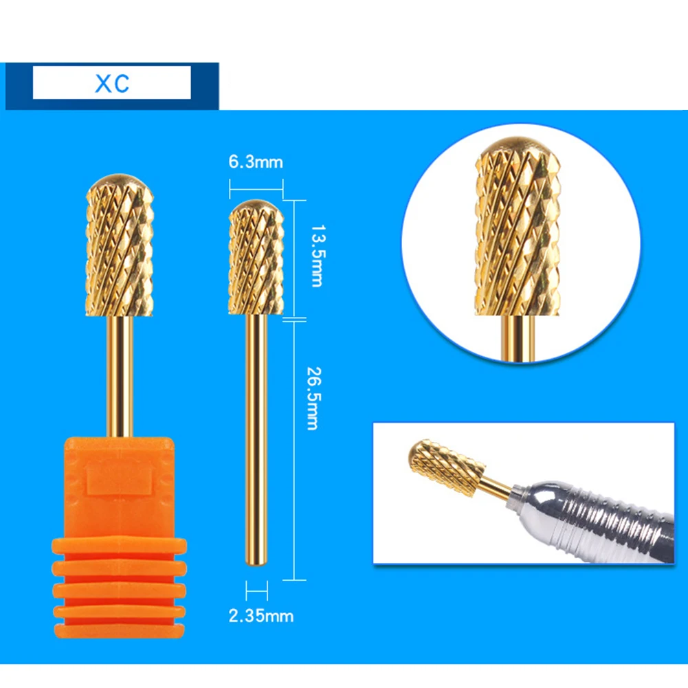 Perceuse électrique de manucure, coupe sûre pour les ongles artificiels, adaptée aux ongles en cristal, diamètre de tige de 2.35mm