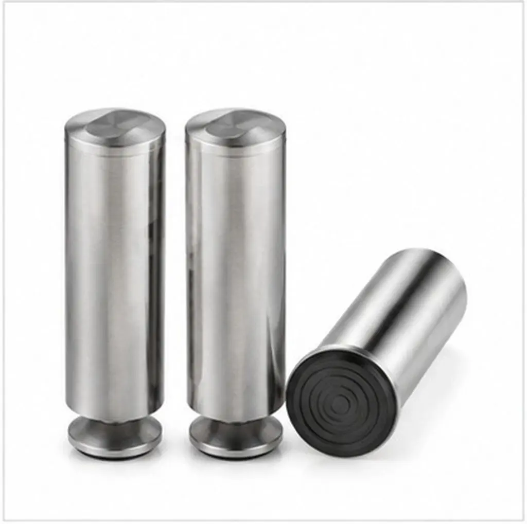 4Pcs Heavy Duty Stainless Steel Adjustable Cabinet Feet for Furniture Height Control Non Fading Corrosion Resistant Easy Install
