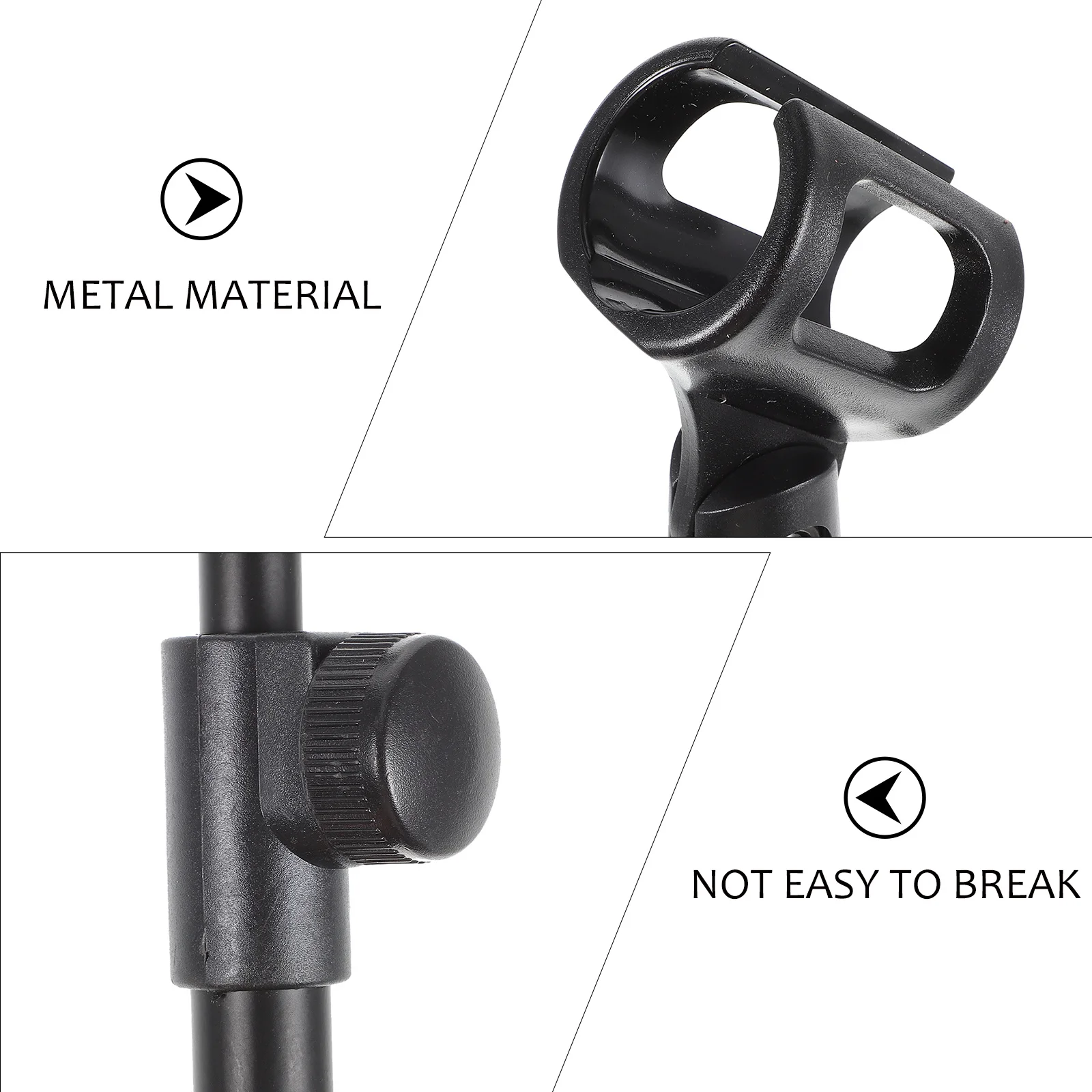 

Metal Disc Microphone Stand Adjustable 260Mm-360Mm Desktop Mic Stand For Streaming Broadcasting Tripod