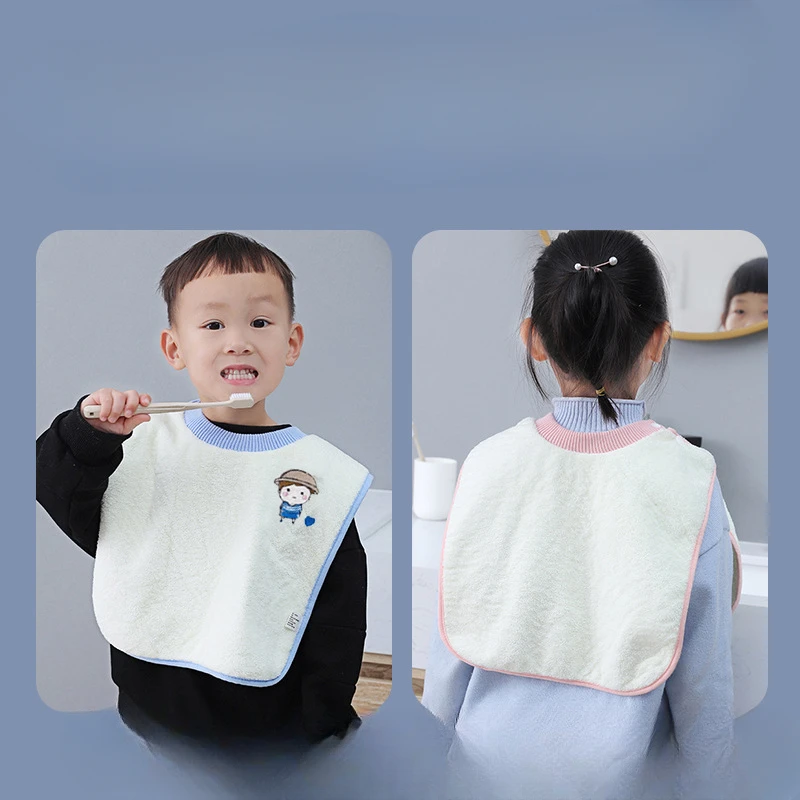 Children's Washcloth Bib Saliva Napkin Baby Face Wash Scarf Brush Teeth Anti-Splash Water Clothes Spitting Multifunctional Bib