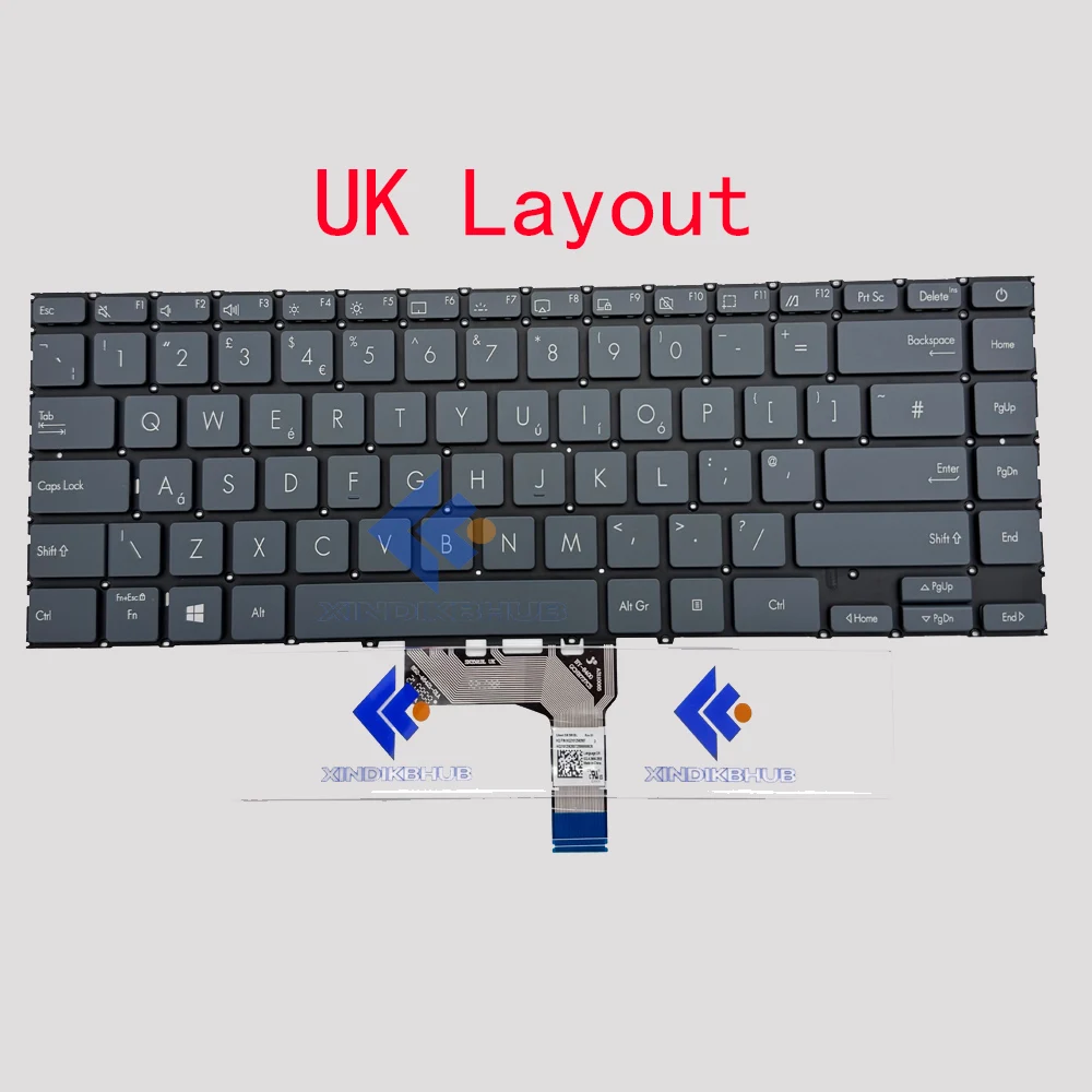 XIN-UK Backlit Laptop Keyboard For Asus ZenBook 14 UX425 UX425J UX425JA UX425E UX425EA UM425 UM425I UM425IA U4700 Notebook