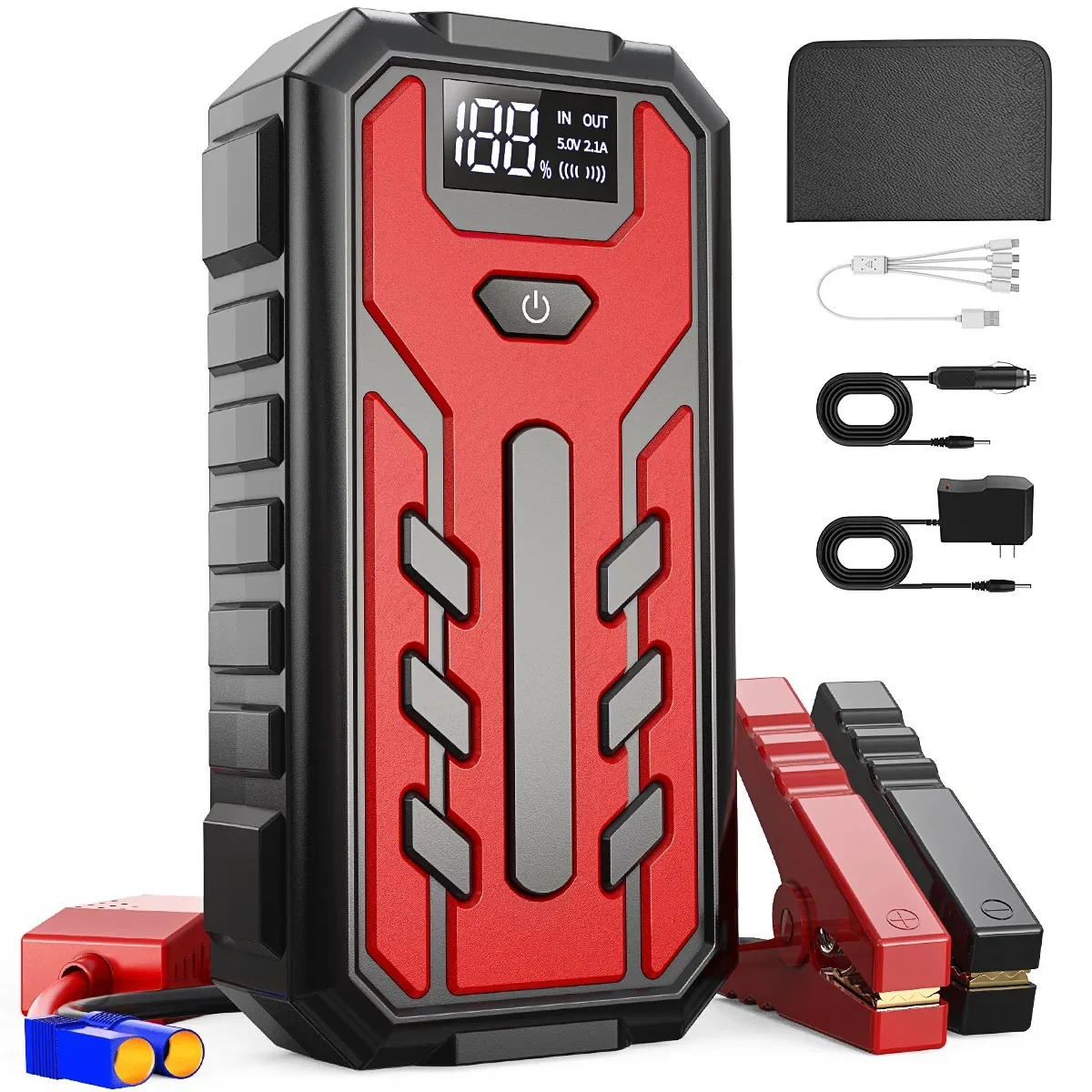 

For Car Battery Jump Starter 20000mAh High Capacity Emergency Power Bank for Vehicles