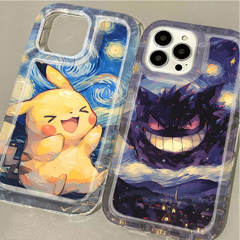 Etui Anime do Samsung Galaxy S24 Ultra S23 S22 S21 FE S20 Plus Note 20 10 Pro A34 A54 A33 A53 jasne gwieździste niebo P-Pokemon