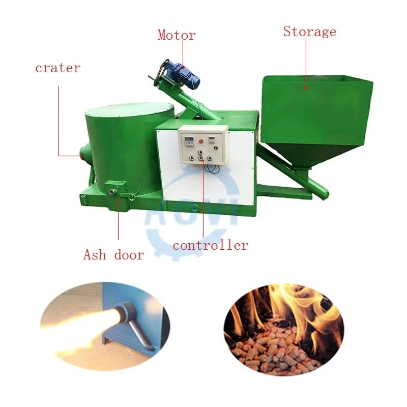 Quemador de gasificador de biomasa, energía de biomasa, cáscara de arroz, quemador de pellets de madera de biomasa, máquina para hacer