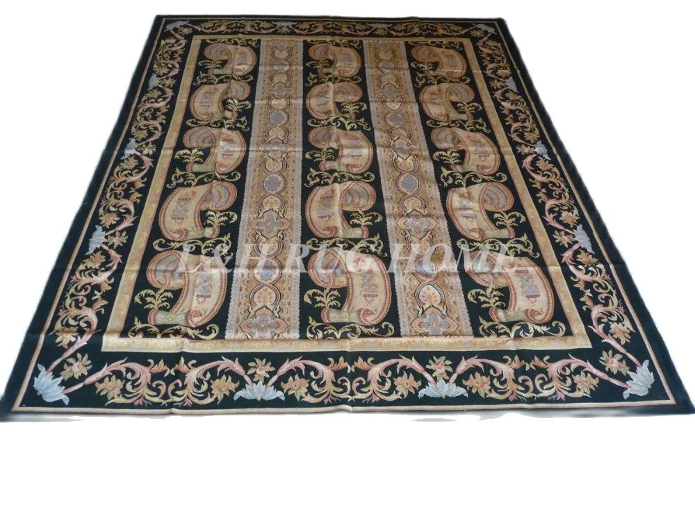 

Free shipping 8'x10' French Aubusson weave rugs handmade aubusson carpets for home decoration very high grade quality